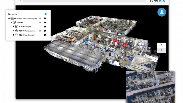 NavVis IndoorViewer: Select and Download Sections of Large Point Clouds