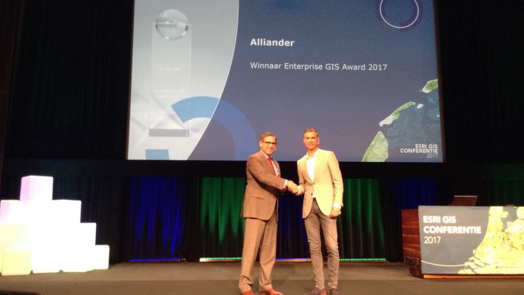 Alliander Receives Esri Netherlands Enterprise GIS Award