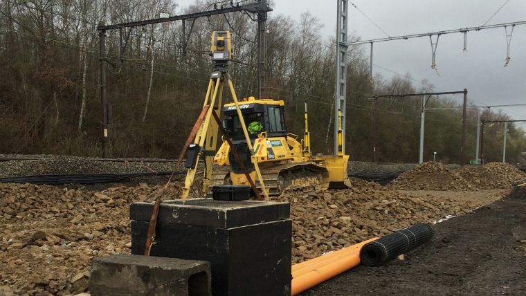 Topcon's total stations speed up rail project in Belgium