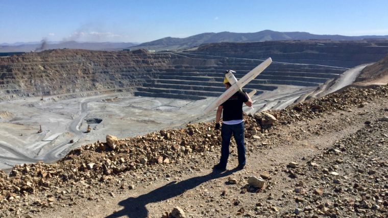 Mapping Asia’s Biggest Copper Mine Using a UAV
