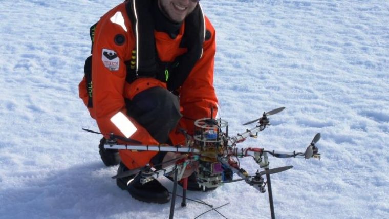 UAV Overcomes Position Challenges near the North Pole