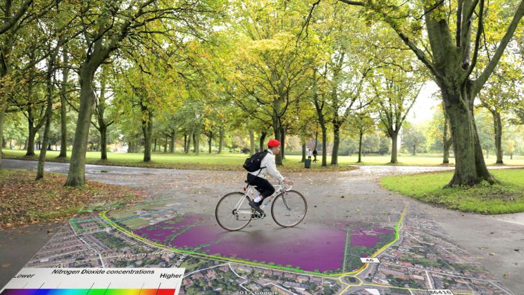 Ordnance Survey and EarthSense Map Clean Air Cycle Routes