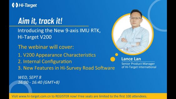 Webinar: Introducing the New 9 axis IMU RTK Hi-Target V200