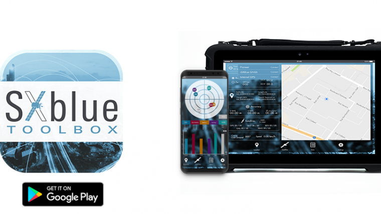 SXblue Introduces Android Application ToolBox for GNSS Receiver Configuration and Control