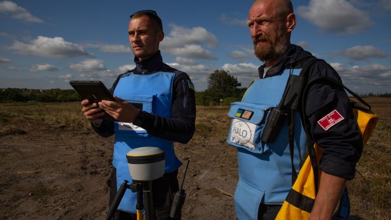 Trimble’s GNSS technology to aid landmine identification and clearance in Ukraine