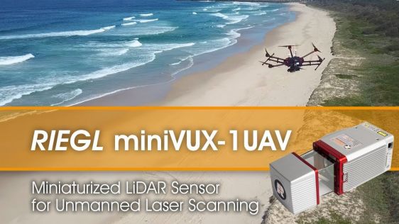 RIEGL miniVUX-1UAV Lidar Sensor Integrated with DJI M600